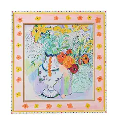 Spring by Philip Sutton, 1986, Oil on canvas, with painted frame, sold Mar 2024