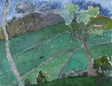 Landscape near garreg fawr by Adrian Ryan, Oil on canvas, offered Mar 2024