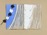 Aphrodite meets the wind by Terry Frost, acrylic and collage on card, offered Mar 2024