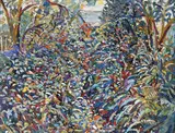 The overgrown garden by Fred Yates, Oil on board, sold Mar 2024