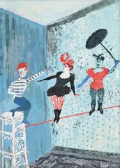 Untitled by Stella Steyn, Oil on card, sold Mar 2024