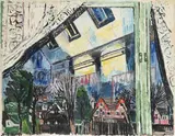 Crepuscular reflections by John Bratby, Oil on canvas, sold Mar 2024