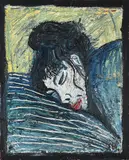 Tracy by Billy Childish, 1982, Oil on board, sold Mar 2024