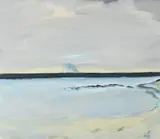 Summer, north berwick by John Houston, 1985, Oil on canvas, sold Mar 2024
