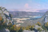 Grand panoran, grampians, victoria by Kasey Sealy, Oil on canvas, offered Mar 2024