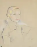 Portrait of edith baker by Cecil Beaton, Pastel and pencil, sold Mar 2024