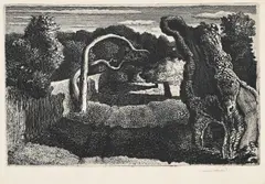 Pastoral by Graham Sutherland, 1938, Etching, sold Mar 2024