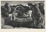 Pastoral by Graham Sutherland, 1938, Etching, sold Mar 2024