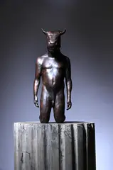 Kneeling minotaur by Beth Carter, Bronze, sold Mar 2024