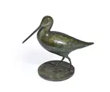 Snipe i by Geoffrey Dashwood, Bronze with a green/brown patina, sold Mar 2024