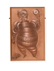 The michelin man by Bernard Pfriem, oil, offered Mar 2024