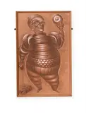 The michelin man by Bernard Pfriem, oil, offered Mar 2024