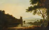 R.a (british 1744-1797), a river landscape at sunset by William Hodges, Oil on canvas, sold Feb 2024