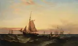 At the end of the day by William Callcot Knell, Oil on canvas, sold Feb 2024