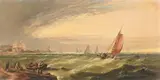 Off thames haven by Arthur Joseph Meadows, Oil on canvas, sold Feb 2024