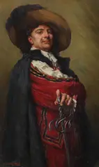 The captain of the guard by William A. Breakspeare, Oil on canvas, offered Feb 2024