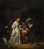 The introduction by Johan Hendrik Koelman, Oil on canvas Indistinctly signed, offered Feb 2024