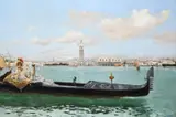 An observation on the venetian lagoon by Enric Serra Auqué, Oil on canvas, offered Feb 2024