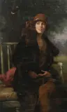 Portrait of alice frances gordon (b.1869) by Samuel Melton Fisher, Oil on canvas, sold Feb 2024