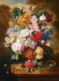 Still life of flowers by John Wainwright, Oil on canvas, sold Feb 2024