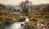 Old cornwall, the roseworthy valley by Garstin Cox, Oil on canvas, sold Feb 2024