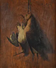 Untitled by Albert Arnz, Oil on panel Indistinctly signed, sold Feb 2024