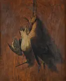 Untitled by Albert Arnz, Oil on panel Indistinctly signed, sold Feb 2024