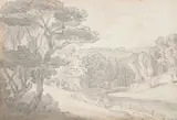 Fordland devon by John White Abbott, Pen, ink and wash, sold Feb 2024