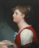 Jenny by Andrew Robertson, Watercolour on ivory, sold Feb 2024