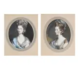 Untitled by Daniel Gardner, Pastel and gouache on paper, a pair, offered Feb 2024