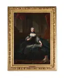 After jean marc nattier, portrait of princess marie by Léontine Lernée, Oil on canvas, sold Feb 2024