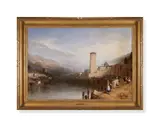 The trent on the tyrol by Augustus Wall Callcott, Oil on canvas, sold Jan 2024