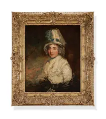 Mrs sarah siddons by John Hoppner, Oil on canvas, sold Jan 2024
