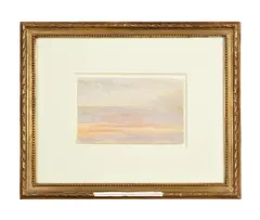 Cloud study by Hippolyte Flandrin, watercolour, sold Jan 2024