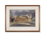 Burning bush in spring, eton by John Doyle, 1986, Watercolour and bodycolour, heightened with white, sold Jan 2024