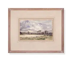 February stopham by Claude Muncaster, Watercolour and ink, sold Jan 2024
