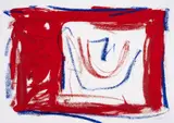Untitled by William Gear, Oil stick on paper, sold Dec 2023
