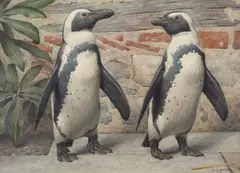 Penguins Watercolour on paper, circa 1880s by Henry Stacy Marks, Watercolour on paper, circa, sold Dec 2023