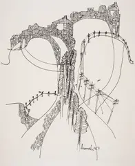 Untitled by Avinash Chandra, Pen and ink, offered Dec 2023