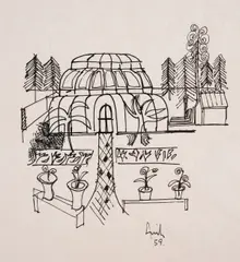 Untitled by Avinash Chandra, Pen and ink, offered Dec 2023