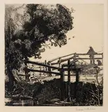 The Sluice Gate by Graham Sutherland, Etching, sold Dec 2023