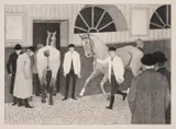 The Horse Mart by Robert Bevan, Lithograph, sold Dec 2023