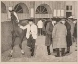 The Horse Dealers by Robert Bevan, Lithograph, sold Dec 2023