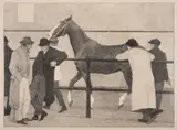 The Horse Dealers by Robert Bevan, Lithograph, sold Dec 2023