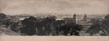 London From Greenwich by Frank Short, Mezzotint, offered Dec 2023