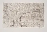 Promenades en Automne by Anthony Gross, Etching, sold Dec 2023