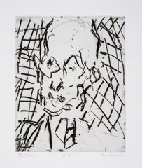 Bill by Frank Auerbach, Etching, offered Dec 2023
