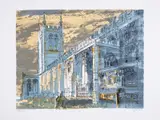 Long Melford Church by John Piper, Lithograph printed in colours, sold Dec 2023
