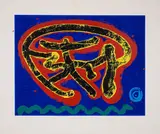 Wonderer by John Hoyland, Screenprint with woodcut printed in colours, sold Dec 2023