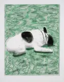 Moujik by David Hockney, pencil, offered Dec 2023